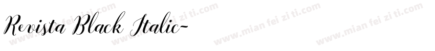 Revista Black Italic字体转换